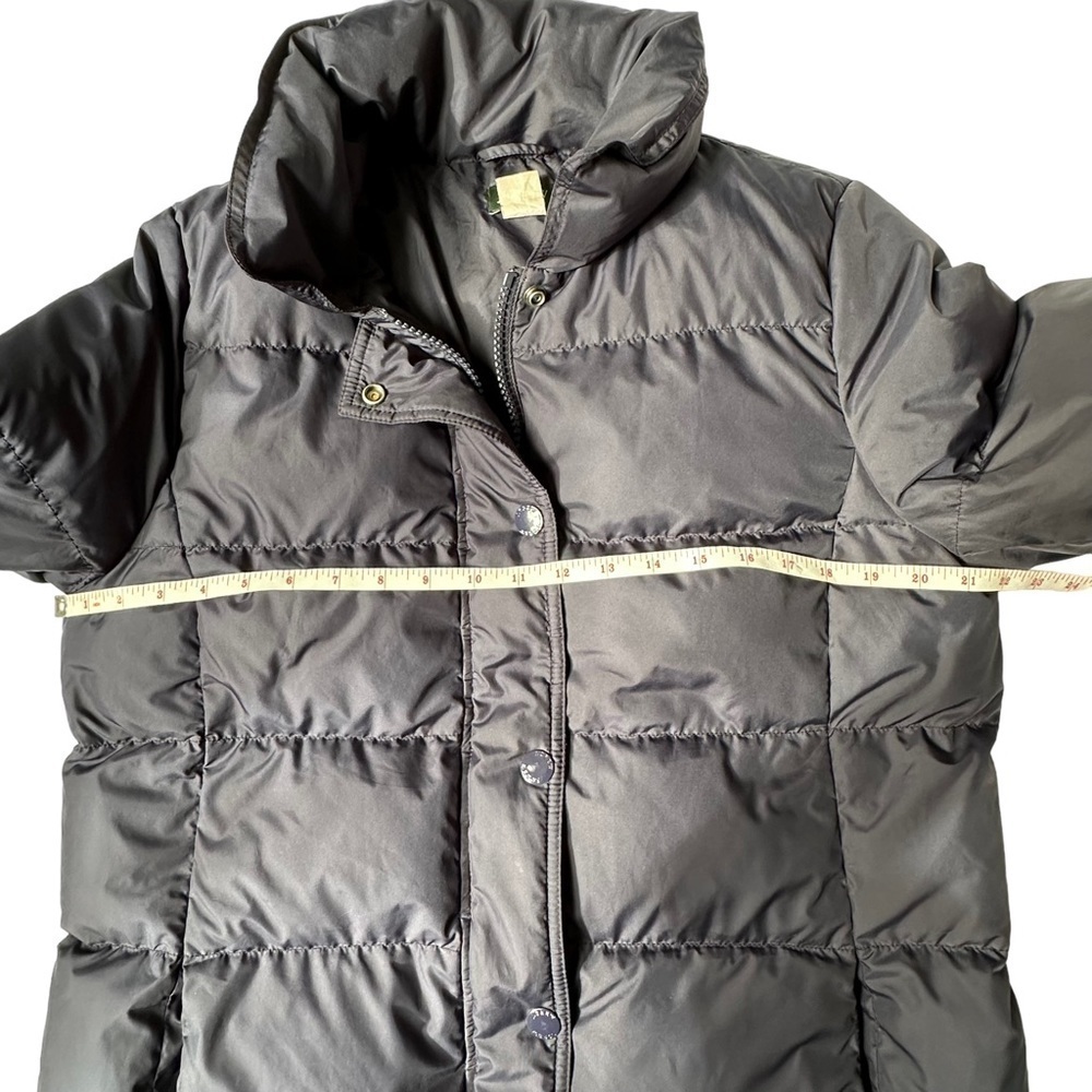 J.Crew Navy Longline Puffer Coat Size L - Picture 4 of 7